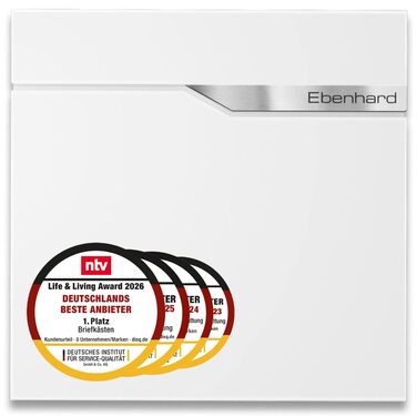 Поштова скринька Metzler антрацит з газетницею та табличкою для імені, RAL 7016, вулична, стійка до корозії, для настінного монтажу, сучасний дизайн 37x37x10.5 см