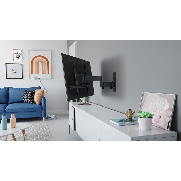 Кріплення для телевізора Vogel's Quick TVM 1225: поворотне, для телевізорів 19-43 дюймів, до 15 кг, кут повороту 120°, VESA 200x200, універсальна сумісність