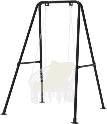 Hammock Stand, Hanging Chair Stand, Maximum Load 150 kg, Hammock Stand, for Indoor or Outdoor Use, with Stand (black)