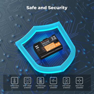 Акумулятор для камери Canon K&F CONCEPT LP-E6P 2400mAh (2 шт.) з зарядним пристроєм, сумісний з EOS R5 Mark II, R5, R6, R7