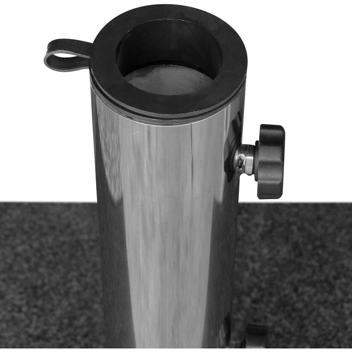 Andora Umbrella Stand, Granite, 25 kg, Dark Grey, Balcony Stand, Max 48mm Stem