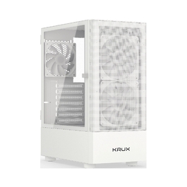 Корпус для ПК Krux Vako RGB ATX, загартоване скло, вентилятори 2x140мм 1x120мм, білий