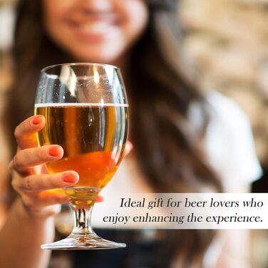 Volarium CRYSTALIA Luxus: Набір з 6 келихів для пива, 400 мл, без свинцю, келихи для крафтового пива, IPA, бельгійського стилю