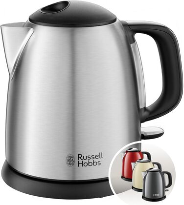 Електричний чайник Russell Hobbs Colours+ 1.0л, нержавіюча сталь, 2400W, з фільтром від накипу