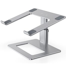 Підставка для ноутбука GOKEDA, регульована, ергономічна, з алюмінію, сумісна з MacBook, Dell, HP, Lenovo, Samsung (11-17 дюймів), сіра