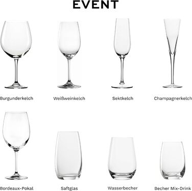 Stölzle Lausitz Water Glasses Large Event 6-Piece Set 660 ml – All-Purpose Glasses for Water, Juice & Cocktails – High-Quality Drinking Glasses Made of Lead-Free Crystal Glass – Dishwasher & Shockproof, Made in Germany