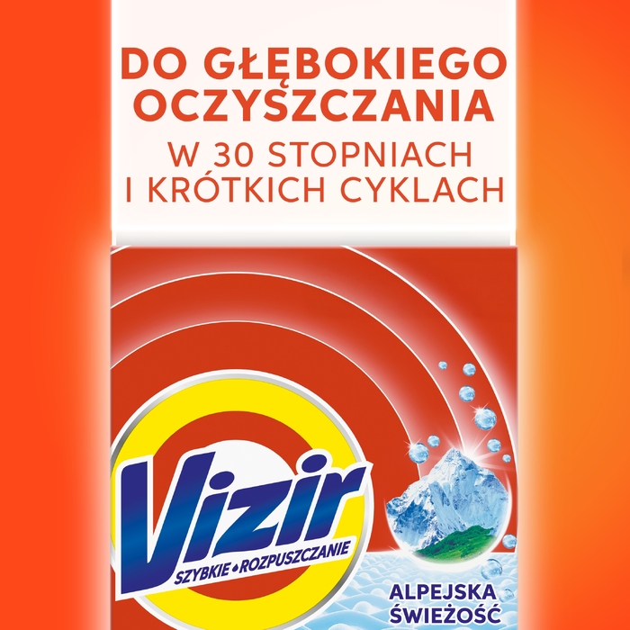 Пральний порошок Vizir Альпійська свіжість, XXL упаковка, 3,46 кг (63 прання)