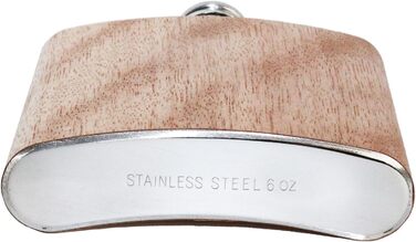 Дерев'яна фляга - ідеальний подарунок для туризму, альпінізму, катання на лижах та подорожей (для чоловіків та жінок)