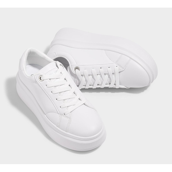 Жіночі кросівки на платформі LUCKY STEP, білі, з екошкіри, зручні повсякденні, розмір 38 EU