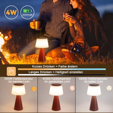 Настільна лампа акумуляторна LED червона 2 шт - бездротова, сенсорна, з USB зарядкою для спальні, вітальні, вулиці