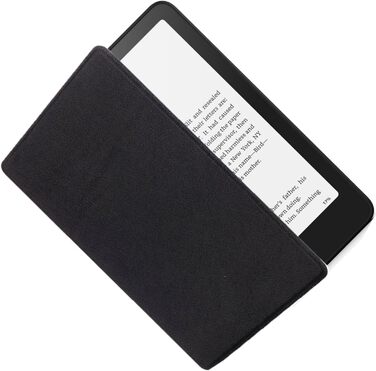 Чохол Flyorigin для Kindle Voyage (2014) з PU шкіри, Smart Sleep/Wake, захисна обкладинка (сумісна з Paperwhite 12th/Kindle Colorsoft 2024), чорний