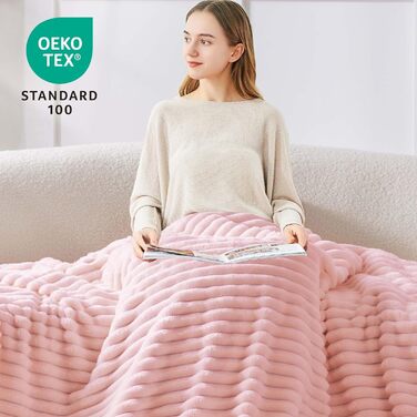 М'яка ковдра BEDELITE з фланелі, 125x150 см, чорна, для дивана, декору, кімнати