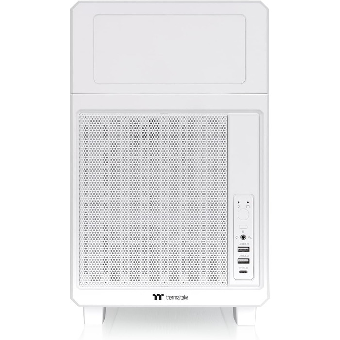 Корпус для ПК Thermaltake TR200 Micro Chassis (Micro-ATX/Mini-ITX), білий, підтримка СРО 360мм, 7 вентиляторів, USB-C