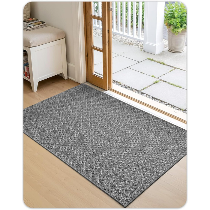 Тонкий килимок для входу COLOR&GEOMETRY: протиковзний грязезахисний килим у передпокій для дому