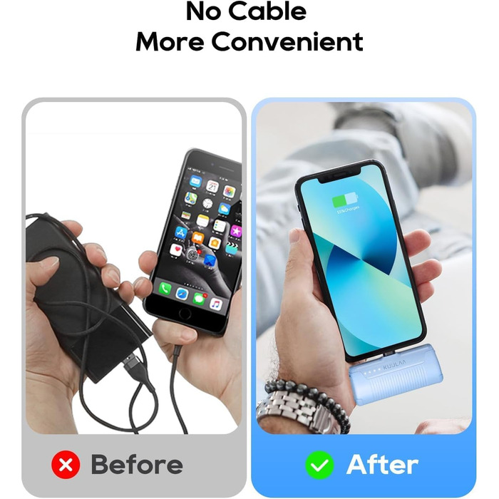 Портативний зарядний акумулятор Power Bank 4500mAh з швидкою зарядкою PD для iPhone 14/13/12/11/XS/XR/X/8/7/6 (блакитний)