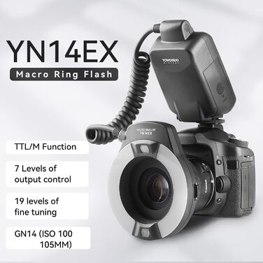 Yongnuo YN-14EX: кільцевий світловий прилад (Ring Blitz) для Canon - макрозйомка