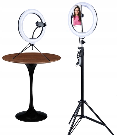 Кільцева LED-лампа RGB зі штативом та тримачем