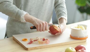 Овочечистка Fiskars Functional Form 18 см, сталь/пластик, чорно-помаранчевий (набір 2 шт) 1014419