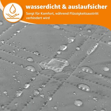 Водонепроникний килимок для собак Pick for Life 208x208 см - захист дивану та ліжка. Миючий килимок для великих та маленьких собак, сірий