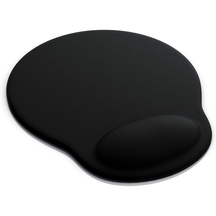 Кисетковий Mousepad CSL з гелевою підкладкою для зап'ястя - чорний (круглий)
