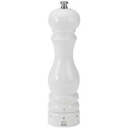 Млинок для перцю PEUGEOT Paris, механічний, регулювання помолу u'Select, 22 см, дерево, білий