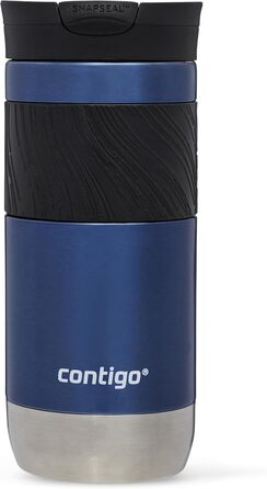 Contigo Byron Snapseal Stainless Steel Travel Mug - Leakproof, Insulated Coffee Cup - 590ml, BPA-Free