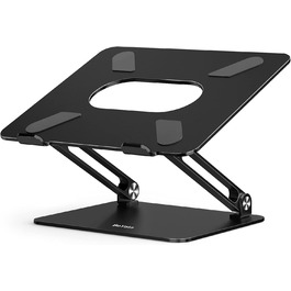 Adjustable Aluminum Laptop Stand - Ventilated Laptop Holder for 10-17 inch Laptops - Compatible with MacBook, Dell, HP, Samsung, Acer