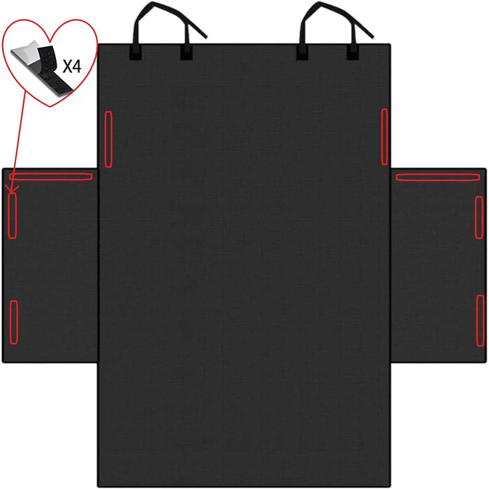 Захисна підстилка в багажник для собак з боковим захистом, універсальна, водонепроникна, зносостійка