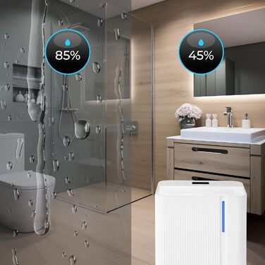 Електричний осушувач повітря Climative WAVE ION 12L/24h з Wi-Fi та очищувачем повітря для дому, квартири, ванної кімнати. Захист від вологи та плісняви до 20м²