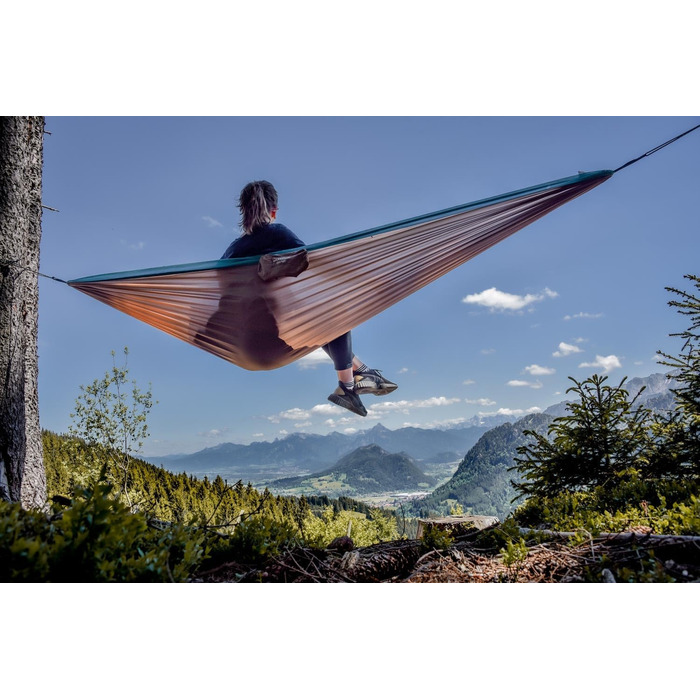 Гамак Amazonas Ultra-Light Silk Traveller XL: Легкий шовковий гамак для подорожей та гір, до 200 кг (295x150 см)