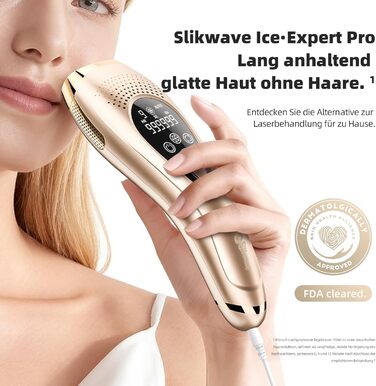 Пристрій для епіляції IPL з охолодженням 6°C, безболісна епіляція для тіла та обличчя, 999 900 імпульсів, 9 рівнів потужності, для тіла, обличчя, зони бікіні