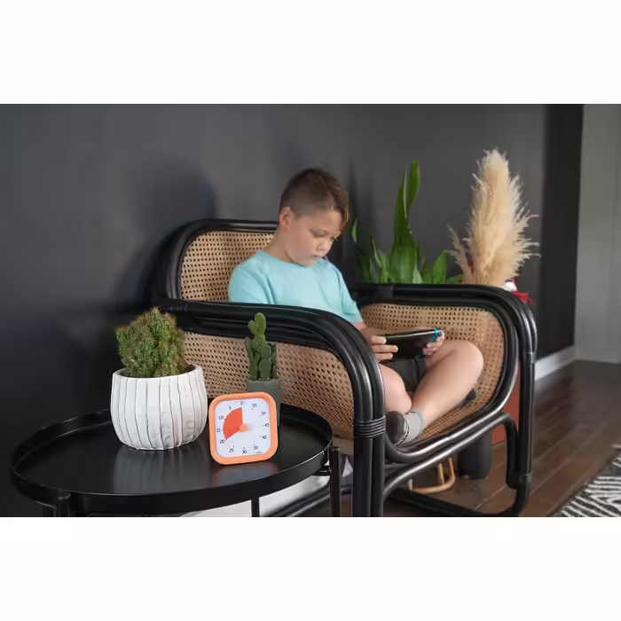 Time Timer Home MOD - 60 Minute Visual Timer Home Edition for Kids – Homeschooling, Timer for Desk (School, Office, and Meetings) with Silent Operation, TTM9-HDO-W