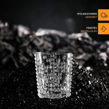 Набір віскі Nachtmann 4 шт., склянки віскі, кришталеве скло, 348 мл, стиль Punk, 0099503-0