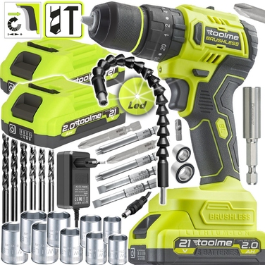 Акумуляторний шуруповерт Toolme 20 V Q9RFFX-A7SN6QTO1K