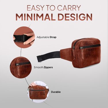 Чоловіча шкіряна поясна сумка TheAntiq, 20,3 x 12,7 x 7,6 см (8 x 5 x 3 дюйми), зелена, з регульованим ремінцем, для подорожей та повсякденного використання