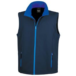 Унісекс жилет Softshell Result R232m для друку, темно-синій, розмір 4XL