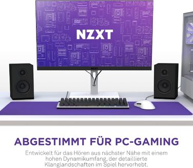 NZXT Relay – Комп'ютерні колонки для ПК, 80 Вт, повний частотний діапазон, чорний