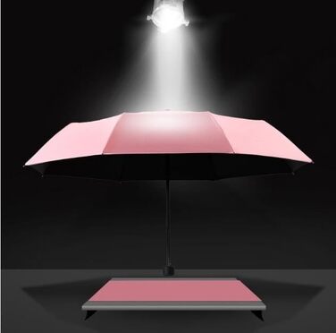 Жіночий парасолька Voy Lady – компактний, складна, з UV-захистом, рожевий, з квітковим принтом (96 см)