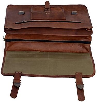 Сумка-портфель Komal's Passion Leather KPL 45.7 см (18 дюймів) шкіряна для ноутбука та документів, чоловіча сумка-месенджер