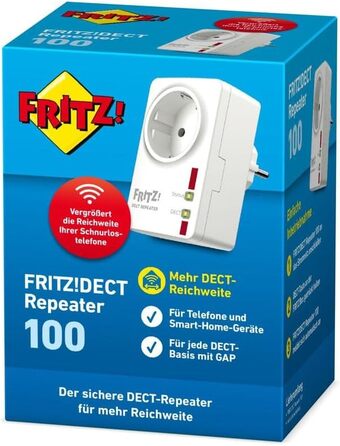 Повторювач FRITZ!DECT 100 - розширює зону дії DECT, версія для мовців німецької мови
