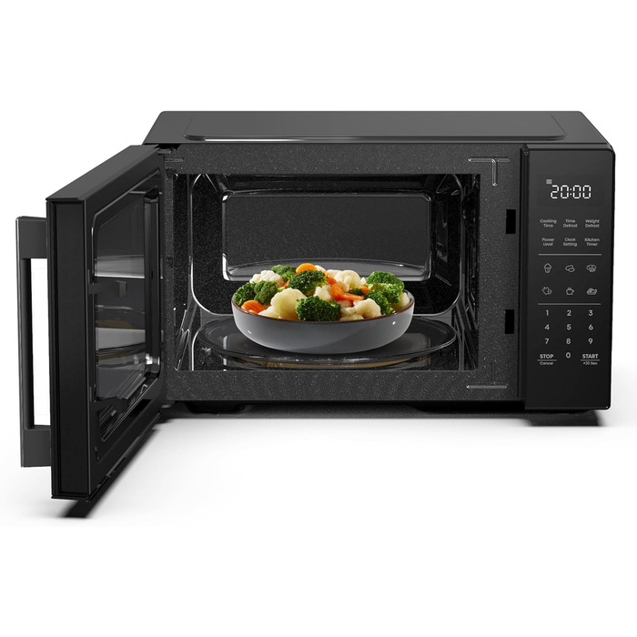 Мікрохвильова піч Hisense H20MOBS4HI 23 л з InverterTech, керамічним покриттям та цифровим керуванням