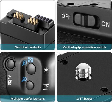 Замінний акумуляторний хват Neewer BG-E8 для Canon EOS 550D, 600D, 650D, 700D, Rebel T2i, T3i, T4i, T5i (SLR Digital Camera)