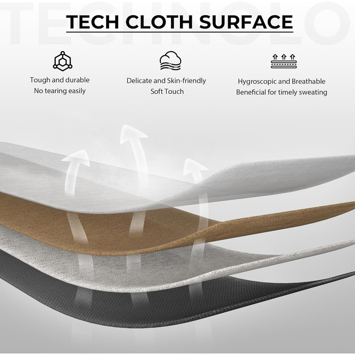 Ігровий крісло Dowinx з тканини, ергономічний геймерський крісло з м'якими підлокітниками, стабільний ігровий та офісний крісло для тривалого сидіння (Сірий)