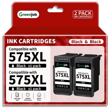 Картридж PG-575XL чорний (замінник) для принтерів Canon Pixma TS3550i, TS3551i, TS3750i, TS3751i, TS3752i, TR4750i, TR4751i, TR4755i, TR4700, TR4756i (набір 2 шт.)
