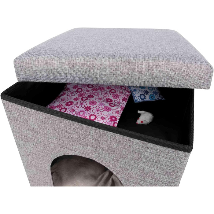 Кішечка Trixie Kuschelhöhle Alois, сірий, 38 × 40 × 38 см