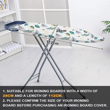 Набір для прасування, 110x35 см, бавовна, з гумкою, для прасування з парою, сірий