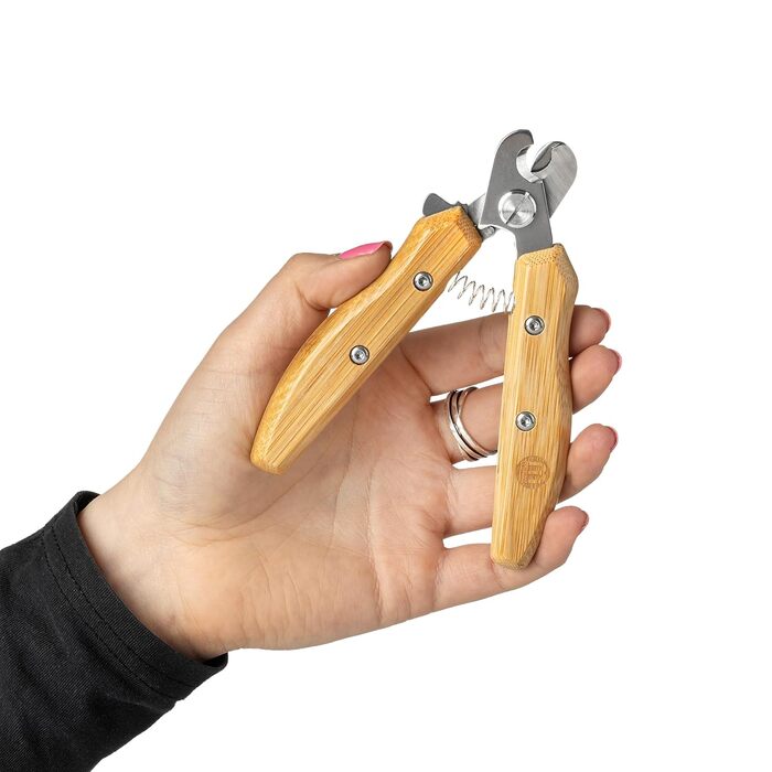 Ножиці для грумінгу собак та котів Mikki Bambus, з безпечним стопором, мікро-зубчасті леза, маленькі