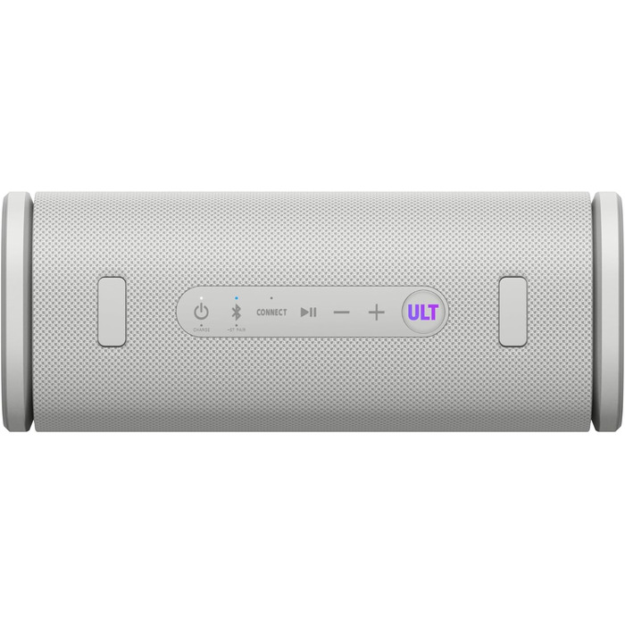 Sony ULT Field 5 – Портативна Bluetooth колонка з ULT Power Sound, IP67 (водонепроникна, пилозахищена, ударостійка), 12 год роботи, білий