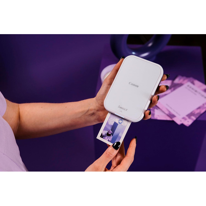 Canon Zoemini 2: Портативний фотодрук, Bluetooth 5.0, USB-C зарядка, комплект з папером ZP-2030-2C (Рожеве золото)