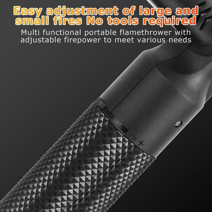 Заправляне бутанове запальничка Jet, регульоване полум'я, ветростійке, кухонний пальник, подарунок для чоловіків, гриль, кемпінг, кухня (бутан-газ не входить) Чорний